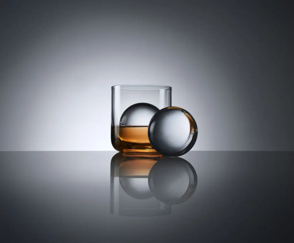 circular craft ice cubes created by Abstract Ice