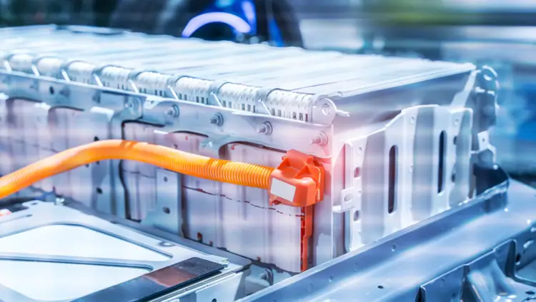 Electric car lithium battery pack and power connections