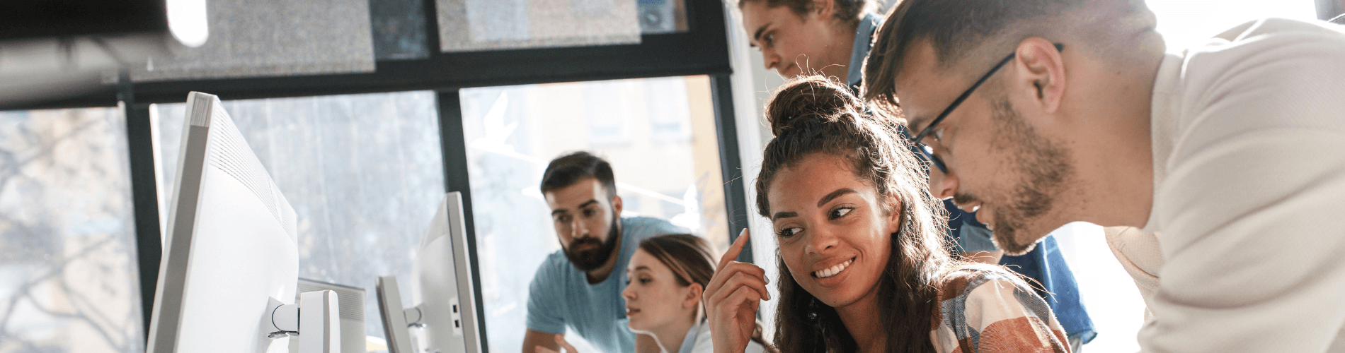 Team of engineers working on a new project